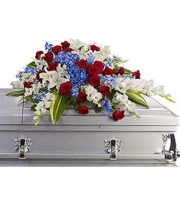 Distinguished Service Casket Spray from Racanello Florist in Stamford, CT